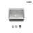 23" L Drop-in Single Bowl Stainless Steel Kitchen Sink with Basket Strainer-115336920