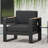 Dependable Club Chair - Aluminum Structure, Water- Upholstery, Slat Reliability Graceful Build, Cushion, Ornament