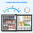 1.6 Cu.ft Compact Fridge with Freezer- 7 Temp Settings, Energy-Efficient, Whisper-Quiet, Reversible Door - Ideal for Dorm/Office/RV/Bedroom-119838542