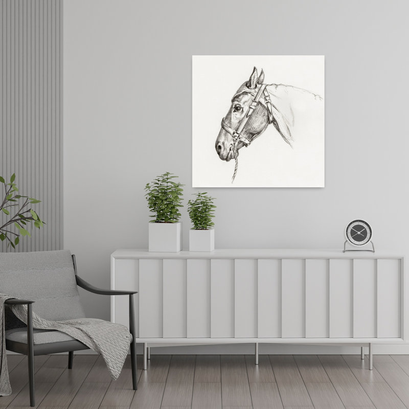 Tête de cheval, art mural rétro rétro, H 24 po x l 24 po