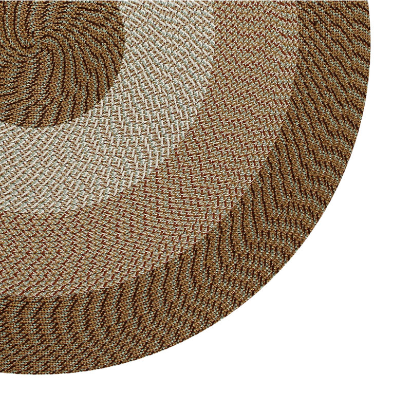 McClure Machine Woven Braided Rug - Octagon Area Rug, 20" x 30" Oval