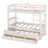 Wood Bunk Bed With Trundle And Drawers-1200711276