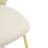 Kira Indoor Upholstered Bar Stool, Beige Fabric With Metal Frame, Set Of 2