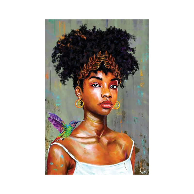 Mona 1 Piece Wrapped Canvas Wall Art, 20.32 cm H x 30.48 cm W