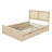 Wood Storage Platform Bed with 4 Drawers and Rattan Headboard-1095727455-1095727450