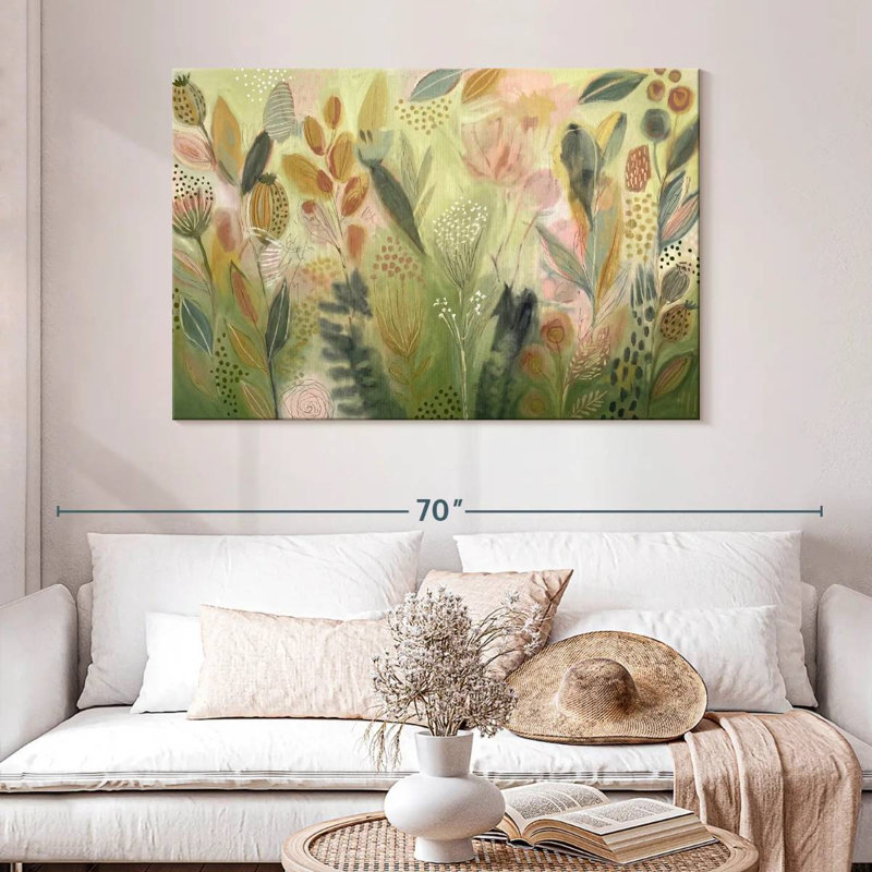 Pastel Botanical Garden, 32" H x 48" W