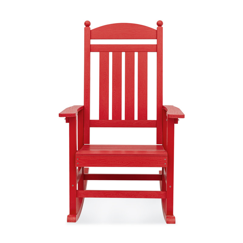 Chaise berçante pour l'extérieur, Rouge