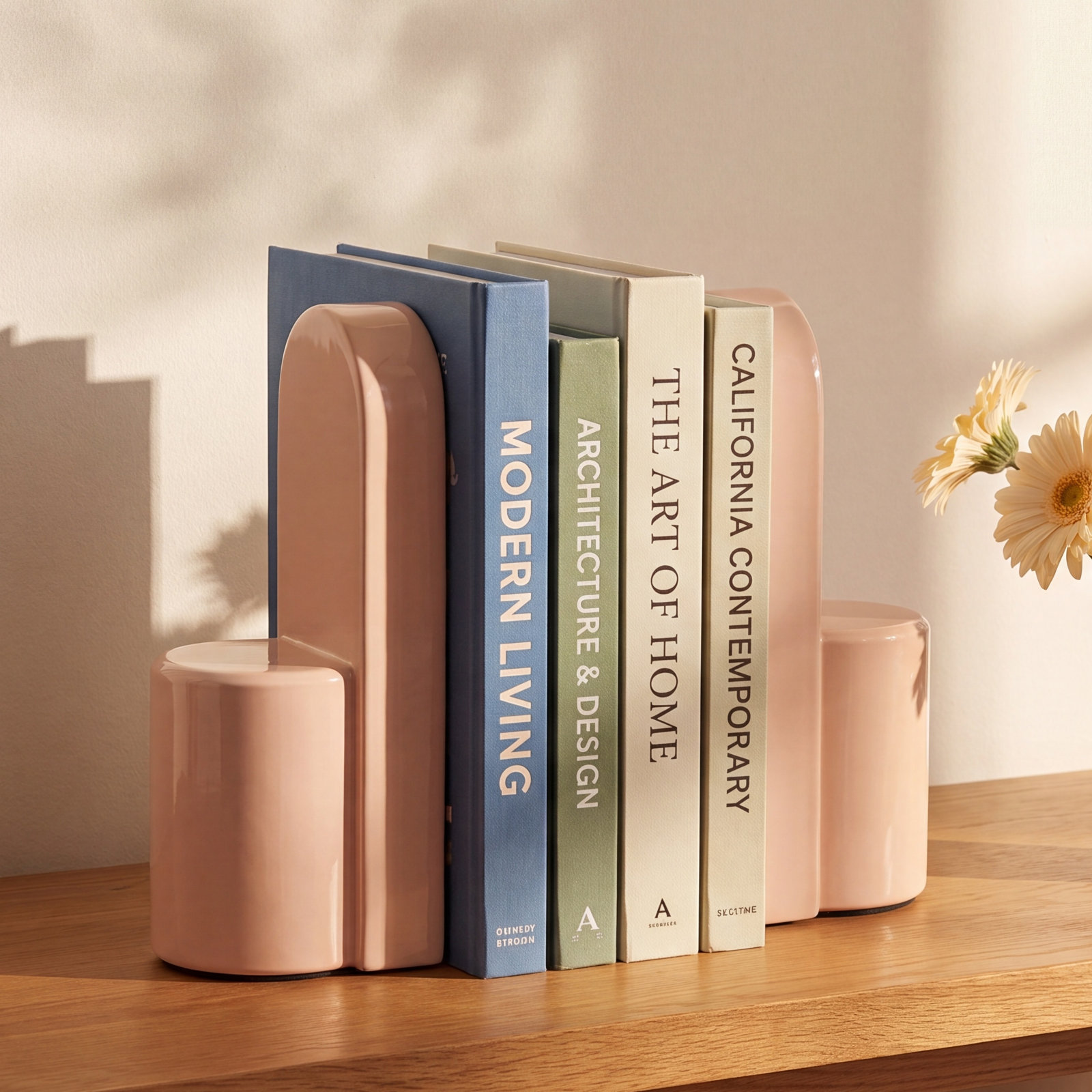 Kettle Office Bookends, Blush