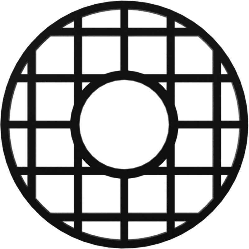 Médaillon de plafond 32 po x 32 po x P 11,5 po x P 1 po O'Neal, Noir, H 32 po x l 32 po x P 1 po