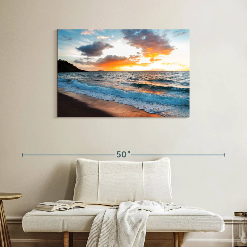 Gillard Maui Gillard coucher de soleil, H 26 po x l 39 po
