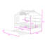 Lit plateforme en bois avec lit gigogne et tablettes de rangement, forme maison-1475235698-1475300950