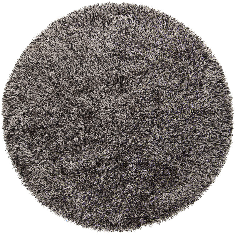 Iris Black Rug, Round 7'9"