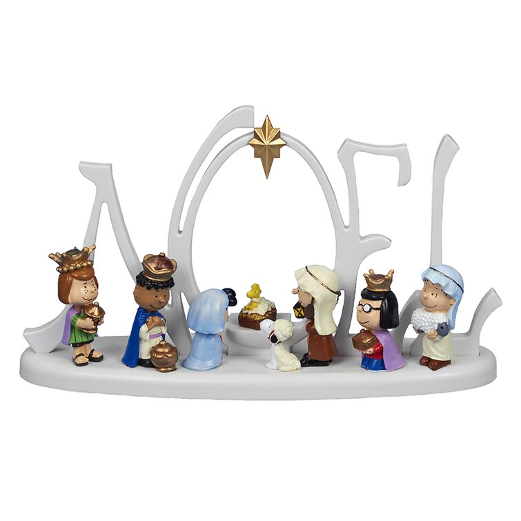 Peanuts Lighted Nativity Scene