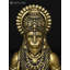 Statue en laiton 3 pouces Hanuman méditant avec livre Ram Naam