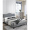 Mobilier de chambre à coucher européen en velours de lit double de style européen