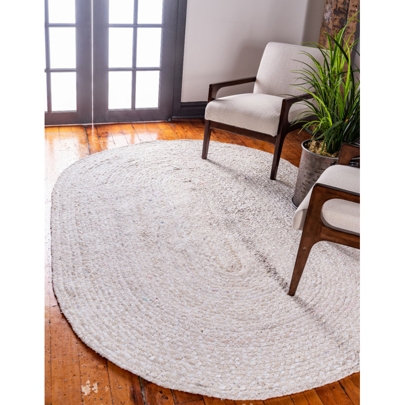 Asaun Cotton Indoor Rug, Oval 3'3" x 5'1"