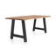 Chantey Acacia Solid Wood Top Metal Base Dining Table-16274544