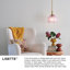 Petit luminaire suspendu Lisette avec verre nervuré-1249565240