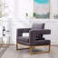 Fauteuil d'appoint de style contemporain avec accoudoirs rembourrés-1223162853