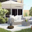 Porte-parapluies d'extérieur - 64 lb, remplissable, convient aux poteaux de 1,5 po 2 po, finition brune ou poteau, conception-134738057-134738058