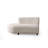 U-Shape Corner Sofa, Cream Color, 153.5 x 39.4 x 27.6 Inches | Beech Wood & Chipboard Frame, 100% Polyester Fabric, 28 DNS Soft Foam for Comfort | Fixed Cushions, Stylish Design, Perfect for Modern Living Rooms-1569808369