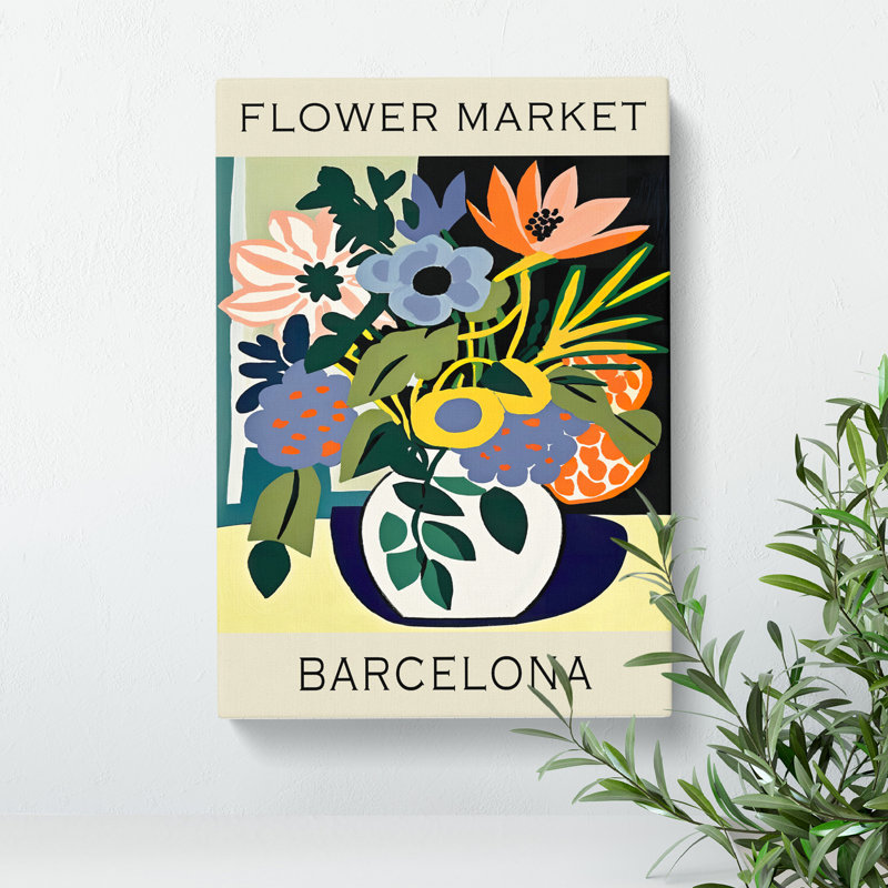 Barcelona Flower Market Exhibition No.8 - Wrapped Canvas, 76cm H x 50cm W x 3cm D