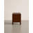 15.75"W MCM Solid Oak Wood Nightstand with 2 Drawers-Single-1181401683-1181401682