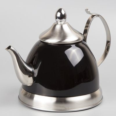Creative Home 1 qt. Stainless Steel Whistling Stovetop Tea Kettle
