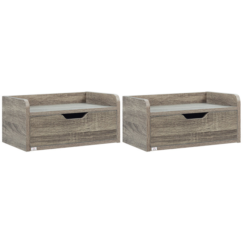 Regetta 40cm W Manufactured Wood Bedside Table