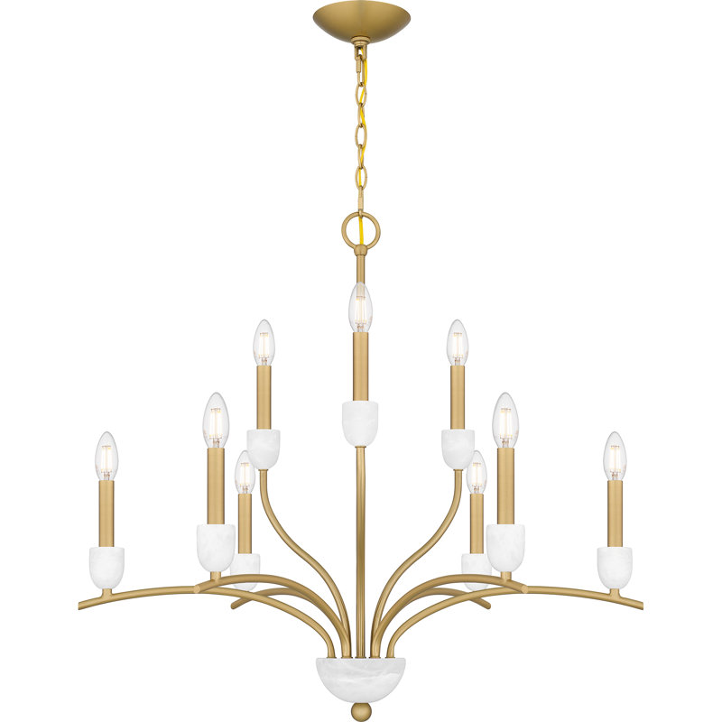 Amaran 9 - Light Dimmable Tiered Chandelier