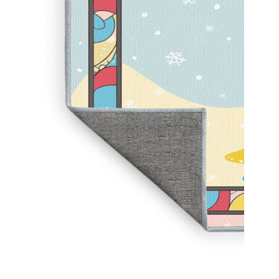 Tapis de vacances d'hiver de Noël lavable The Holiday Aisle®