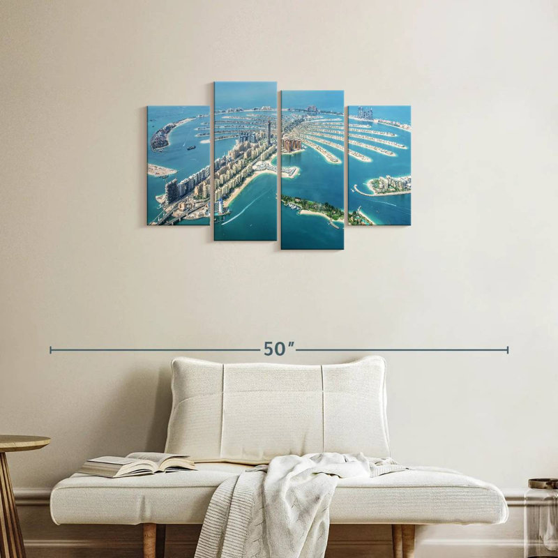 Nicci Palm Jumeirah d'en haut, H 22 po x l 36 po