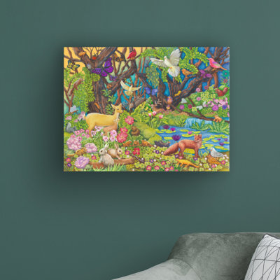 «Forest Animals» par Andrea Strongwater - impression sur toile tendue