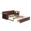 Lit de jour avec bureau amovible, tiroirs de rangement et table d'appoint hydraulique-469426686-469426680
