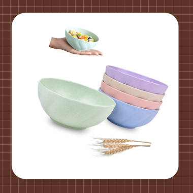 Wheat Straw Bowl Sets Unbreakable Cereal Bowl Microwave And - Temu