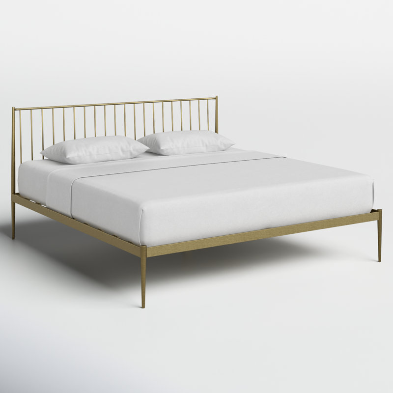 Aston Spindle Bed, Queen, Gold