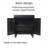  Art Deco Cabinet With 2 Doors, Sideboard With Storage, Antique Decorative Storage Cabinet With Embossed Pattern