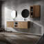 Meuble-lavabo moderne avec armoire latérale et charnières