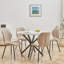Encinitas 127cm H Upholstered Metal Side Chair-1629441735
