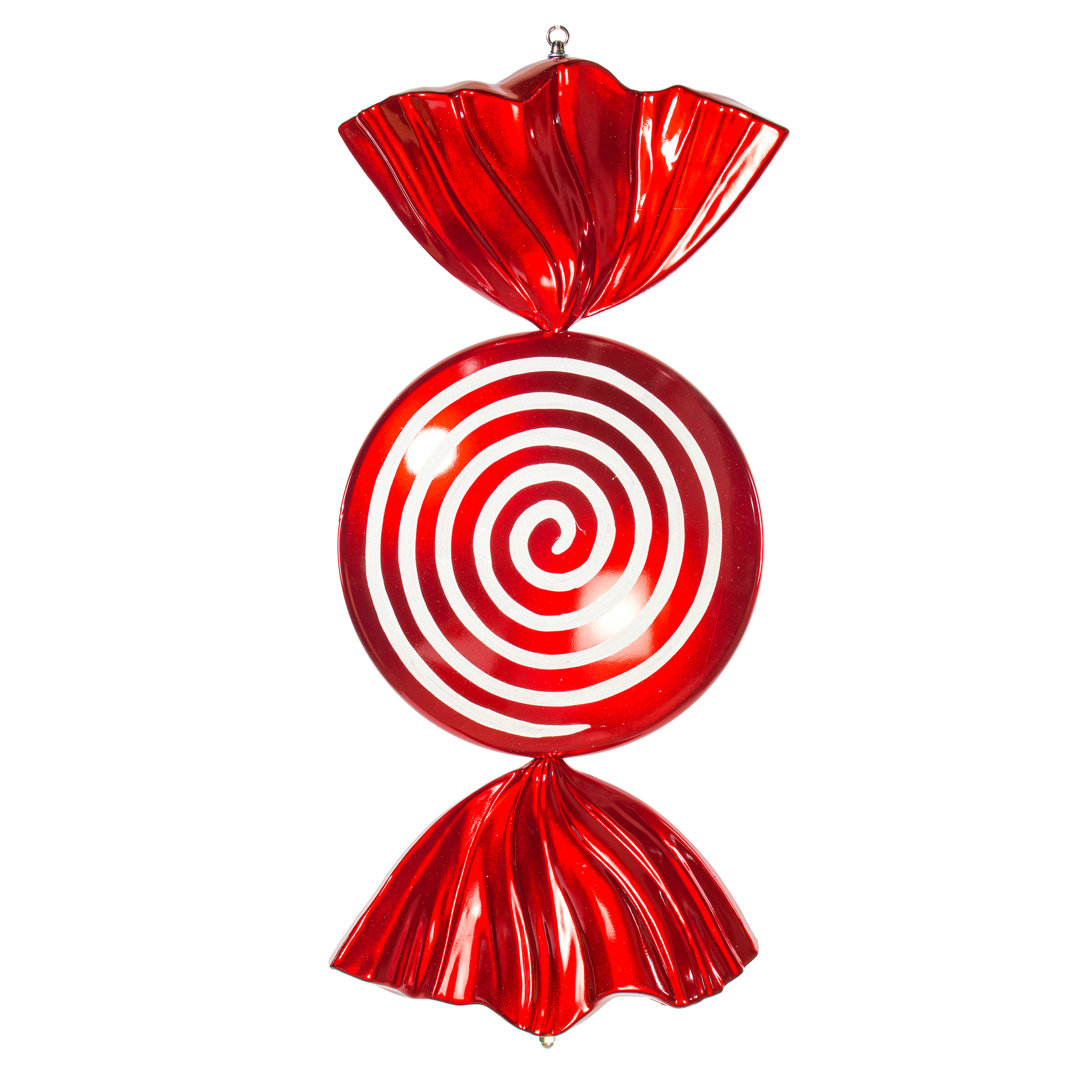 Flat Peppermint Christmas Shaped Ornament The Holiday Aisle®