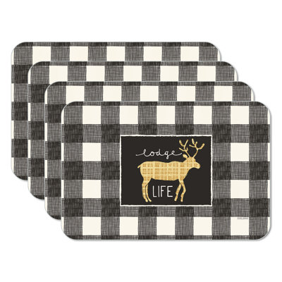 Lodge Life 4-Pack Reversible Easy Care Placemats