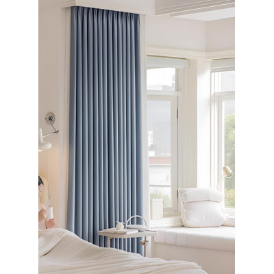 Earlina Polyester Blend Room Darkening Curtain Single Panel