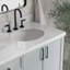ARIEL Kelly 73 Double Sink Bathroom Vanity with Italian Carrara Marble Top-334481443
