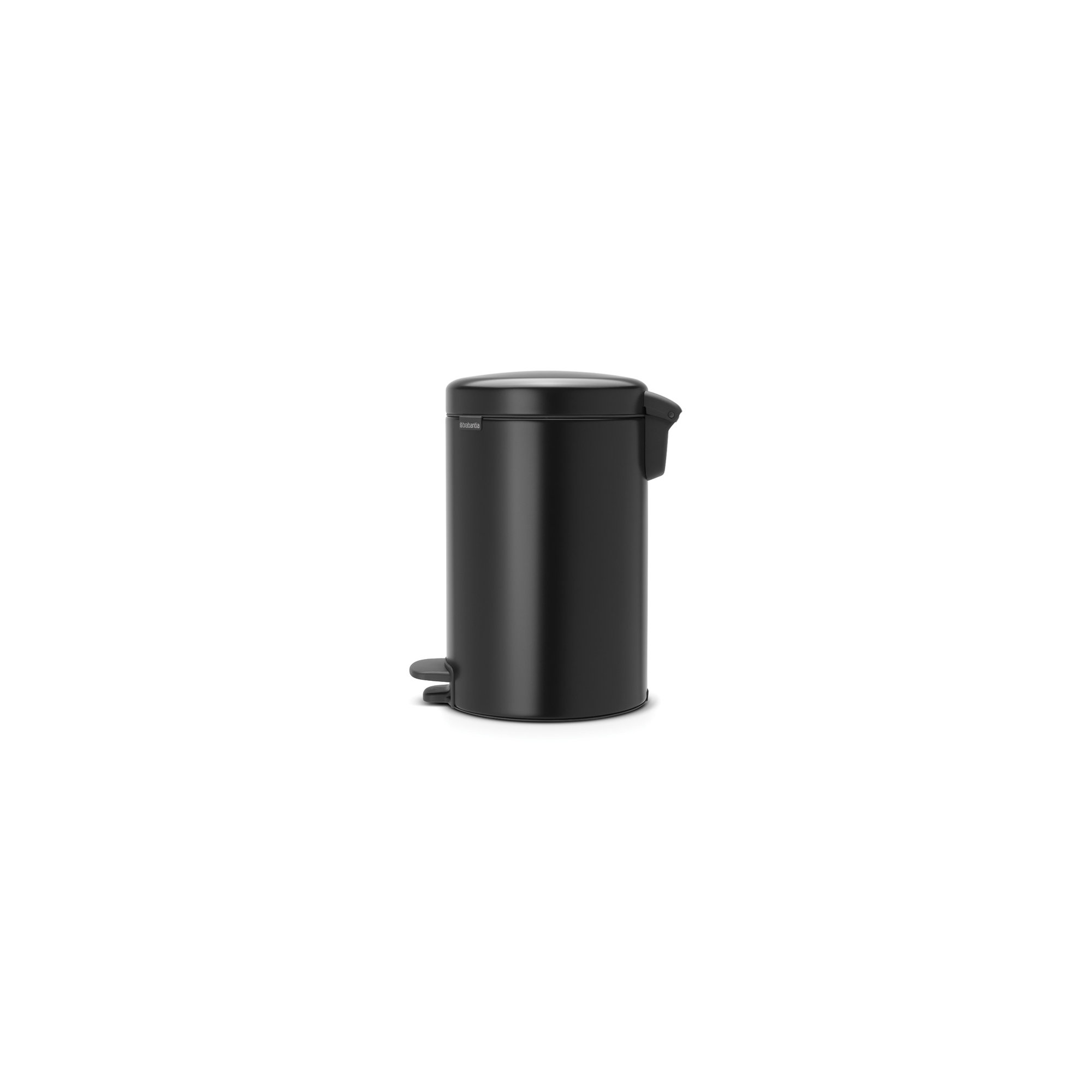 Brabantia Newicon Step On Trash Can, 3.2 Gallon (12 Liter), Matte Black
