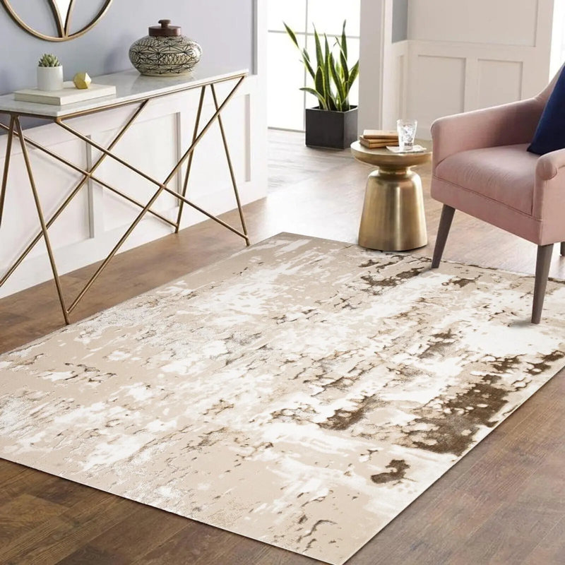 Abstract Area Rug, Rectangle 10" x 14'2"