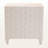 Aishu Beige Finish 3-Drawer Storage Cabinet In Faux Shagreen, 28.66" H X 27.74" W X 17.37" D