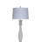 Benzonia - 63" Distressed White Polyresin Floor Lamp - Distressed White Finish-221585177