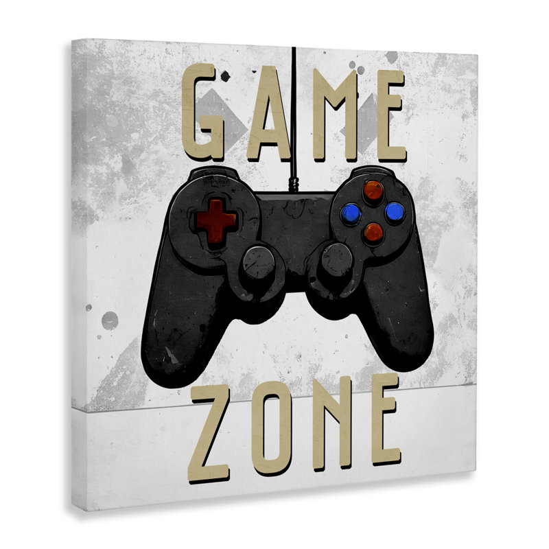 Toile Game Zone Control, conception de Kim Allen, H 36 po x l 36 po