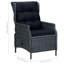 Chaise de patio inclinable avec coussins Couto-1759688896