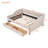 Upholstered Daybed With Two Drawers, Wood Slat Support, Full Size